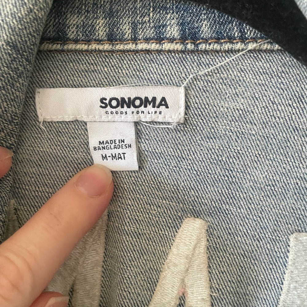 Denim Maternity Women's Jacket - Picture 2 of 5
